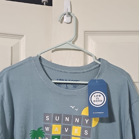 Life is Good men's Beach Word Game Short Sleeve Tee.  #0130 - Picture 3 of 11